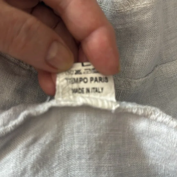 Tempo Paris Linen Jacket size Large - Picture 7 of 9